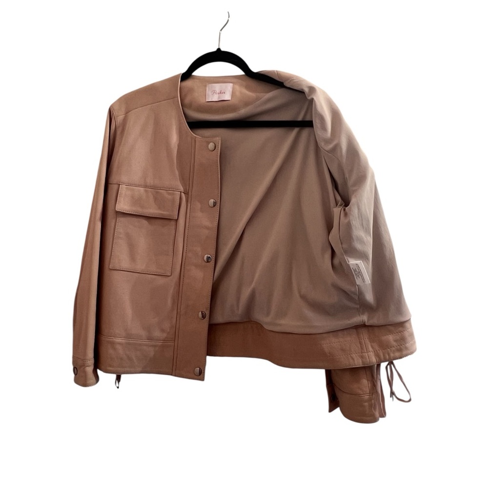 Parker Beige Utility Jacket with Pockets - Picture 3 of 4